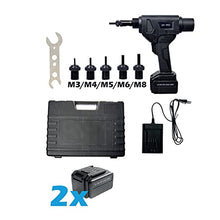 Akku-Tool GO-RN1 for Blindnietmuttern 2xLi-Ion Akku 2.0Ah 36Wh + Ladegerät und Koffer Brand GOEBEL