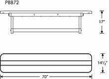 POLYWOOD Park 72-Inch Harvester Backless Bench, Sand