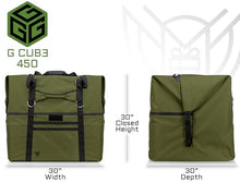Xtreme Sight Line ~ G CUBƎ 450 + G SØLAR 180 Faraday Bag for Large Generators and Solar Panels ~ Protects Against EMP/CME/EMF/RF ~ Diamond Form Farday Lined Interior ~ OD Green