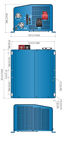 Cotek SL-2000-112 Low Frequency Pure Sine Wave Bidirectional Inverter/Charger with Transfer Switch 120VAC 12VDC 2000W