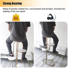 ZOCWJK Plant stand4 Tier Plant Stand Floor Standing 7 Flower Pots Metal Plant Storage Holder for Living Room Garden Corner Space Saving,Gold