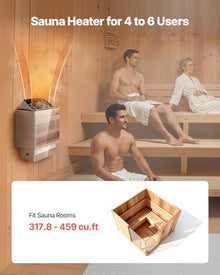 VEVOR Sauna Heater, 9KW 240V Electric Sauna Stove, Dry Steam Bath Saunas Stove with Pre-Drilled Bracket, Fit 317.8 to 459 CU.FT Saunas Rooms, Steam Bath Stoves for Home, Commercial, Leisure Venues