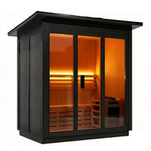amocane Customizable Outdoor Steam Sauna, Canadian Wood Sauna Room with ETL Toule Heater, Traditional Backyard Sauna Spa with Asphalt Shingles, Luxury Sauna Accessories for Home & Garden