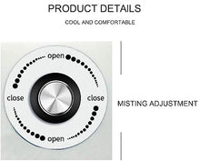 CUTPOIY Wall Mounted Misting Fan, Oscillating Cooling Humidifying Quiet Drum Fan for Home Office Industrial Use, 3-Speed 12L Air Circulator Spray Fan, 75cm