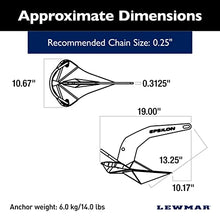 Lewmar Stainless Steel Epsilon Anchor 14 lbs Multi