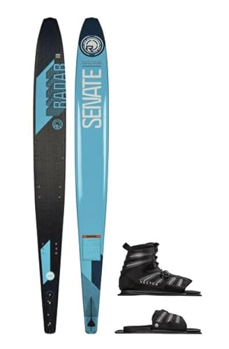 Radar Graphite Senate Waterski w/Vector Boa Boot - XL & Boa ARTP Black / Blue