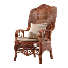 XJOYSL7921 Rattan Chair Vintage Rattan Lounge Chair, Patio Armchair, Outdoor Rattan Chairs, Rattan Chair for Bedroom, Living Room, Reading Room, Kitchen Modern Accent Chair for Living Room(Yellow)