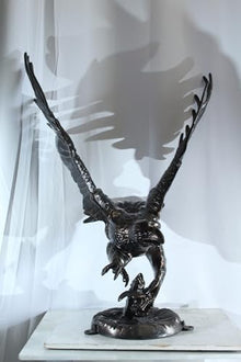 NIFAO Aluminum Eagle Statue, Large Flying Eagle, 40" L x 35" W x 51" H