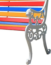 ERoomQ Outdoor GThe Bench,Patio Bench Park Bench Outdoor Conversation Couch, 49in Solid Wood Terrace Bench Park GThe Bench,Courtyard Double seat, 1
