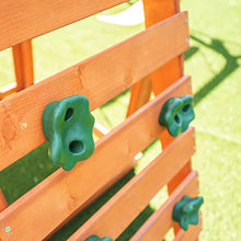 Sportspower Sherwood Wood Swing Set with Swings & Slide Green