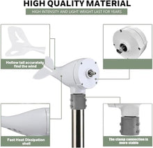 14000W Wind Turbine Generator 8 Blades, 12V/48V, MPPT Controller