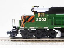 Generic Burlington Northern Legacy SD40-2 Diesel Locomotive Engine #8002 O Gauge Green