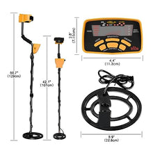 JIQHOHX Underground Metal Detector, Metal Detector Underground Gold Detector Metal Length Adjustable Treasure Hunter Seeker High Accuracy Lightweight (3 A)