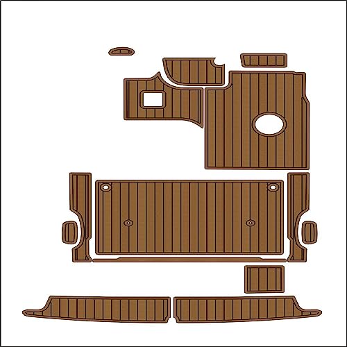 Valman Boat EVA Faux Teak Decking Floor Pad Mat for 1999 Bayliner 2855 - Multiple Color Options Available