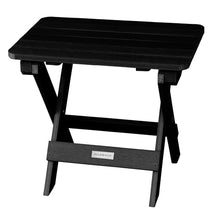 highwood Lehigh (2) Garden Chairs with Folding Side Table, Black