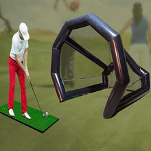 INTSUPERMAI Inflatable Golf Practice Net Black