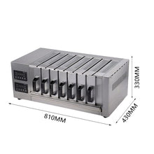 Electric Drawer Barbecue Meat Machine,3/5/7 Layer Multifunctional Commercial Drawer Barbecue Grill with Top Viewing Window & Oil Drain Pan,Stainless Steel Barbecue M(size_name-7 Layer)