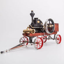RETROL HM-01 Engine Model, 4-Stroke Horizontal Stationary Hit And Miss Engine Model With High/Low Speed Gear Lever (KIT) + Metal 4-SWheel Transport Cart + Accessory Triad + (CDI Igniter + Spark Plug)