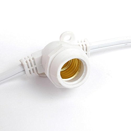 Novelty Lights 330 Feet Heavy Duty Light String, White Wire, 264 Sockets