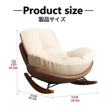 AYHARYLH Rocking Chair, Rocking Glider Chair, with Thick Soft Seat High Back Chair for Balcony,Indoor & Outdoor Rocking Chair, Nursing Chair with Thick Padded Cushion for Living Room
