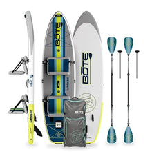 BOTE Low Rider Aero Inflatable Stand Up Paddle Board MAGNEPod Blow Up iSUP Full Trax Navy