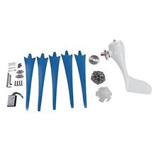 YLHHWVY Windmill Generator Windmill Generator Aluminum Alloy Low Wind Speed Starting Blue Nylon Fiber 5 Blades 300W Solar & Wind Power Parts & (DC24V)(DC12V)