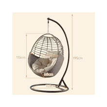 LIAN16PENG Wicker Chairs Cradle Chair Balcony Swing Rocker Indoor and Outdoor Iron Chlorophytum Comosum Bed Patio Chair