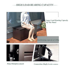 XINYUEST Outside Deck Boxes Aluminum Alloy Storage Box Lockable Garden Tool Storage Box Rain and Sun Protection(120 * 45 * 85cm)