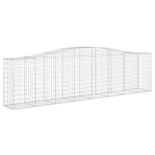 Arched Gabion Baskets 2 pcs 157.5"x19.7"x39.4"/47.2" Galvanized Iron White Black Other