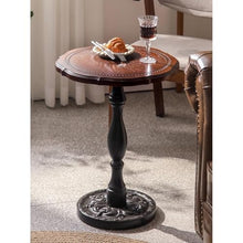 Chicken Couch End Table Retro Sofa Side Table Wooden Furniture Corner Table Living Room Coffee Table Leisure Round Table Corner Tables for Living Room(B)