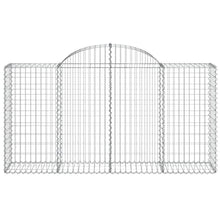 Arched Gabion Baskets 3 pcs Galvanized Iron 78.7"x19.7"x39.4"/47.2" White Black Other