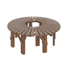 BXKCFYBSQ Tree Bench Surround,Semicircle/Circle Outdoor Garden Bench,Outdoor Furniture Decoration Seating,Romantic Feature,Shape Extends Infinitely(Circle)