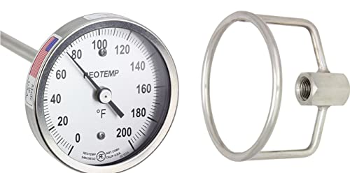 Heavy Duty Fahrenheit Compost Thermometer A36PF with Probe Handle FM-0S (Bundle, 2 Items)