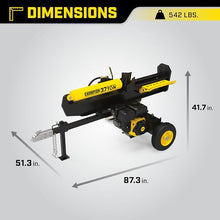 Champion Power Equipment 37-Ton Horizontal/Vertical Full Beam Gas Log Splitter with Auto Return