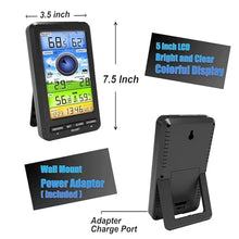 HeiDD Home Weather Stations with Measure Temperature,Humidity,Wind Speed Wind Direction,Multifunctional Weather Station