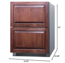 Summit 24” Two Drawer Refrigerator, Stainless Steel - ADRD24