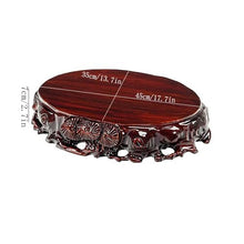 M3b6G8p1 bonsai pot stand Openwork Root Carving Bonsai Base Vase Display Stand(Large)