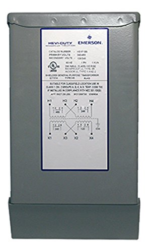 SolaHD HS22F750B Buck-Boost Dry Type Distribution Transformer, 1 Phase, Encapsulated, 0.5 kVA, 240/480V - 24/48V, 31.2/15.6 Amp, 60 Hz, 10" Height, 6" Width, 5" Length