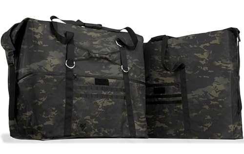 Xtreme Sight Line ~ G CUBƎ 450 + G SØLAR 180 Faraday Bag for Large Generators and Solar Panels ~ Protects Against EMP/CME/EMF/RF ~ Diamond Form Farday Lined Interior ~ Midnight Multicam