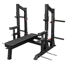 Valor Fitness Competition Bench Press Rack with Safety Spotter Bars Black