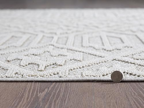 NEW HOME Prestige Tamed Southwest Textured Indoor/Outdoor Area Rug Taupe