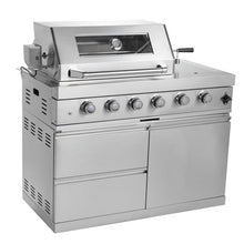 46-Inch Outdoor Gas Grill with Double Zones, LED Control Knobs with Red/White Light, Multi-Functional Burners, Rotisserie Kit, Pull-Out Grease Tray, Storage Drawers, Side Burner, Thermometer (Silver)