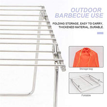 Outdoor Camping Stove Stainless Steel Roasting Racks Barbecue Grill Tool Cooking Grate