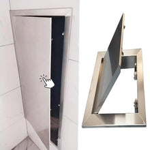 WAMVZYX Stainless Steel BBQ Grill Access Door 4x4 6x6 20x14 24x30 30x30 32x32, Push to Open Access Panel Bathroom/Outdoor Kitchen Inspection Door(20x30in/50x75cm)