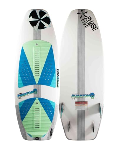 PHASE FIVE Wakesurf Board Phantom 46" White / Blue / Green