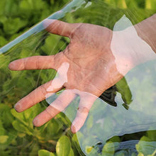 Heavy Duty PVC Transparent Tarpaulin, Clear Vinyl Tarp Cover 0.15mm Moisturizing Awning Canopy Patio Enclosure, Flower-Plant Leaf Covered Rainproof,Clear_4x4m/12x12ft (Clear 2x10m/6x30ft)