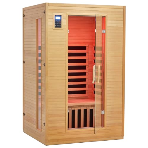 GarveeLife 2024 Upgrade 2 Person Infrared Sauna Wood