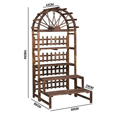 RWGOVLU Flower Stand Balcony Three-tier Potted Plant Bonsai Large Flower Stand Hanging Wood Stepped Indoor And Outdoor Courtyard Plant Stand