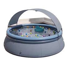 XQZMZSCP Adult Kids Inflatable Pool Outdoor Large Inflatable Pool with Canopy Wireless Quick Inflation for Garden Yard (3m)