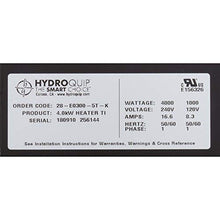 Hydro-Quip Heater, LowFlow, Gatsby Repl, 6.469"x3", 230v, 4.0kW, Gen, w/Box
